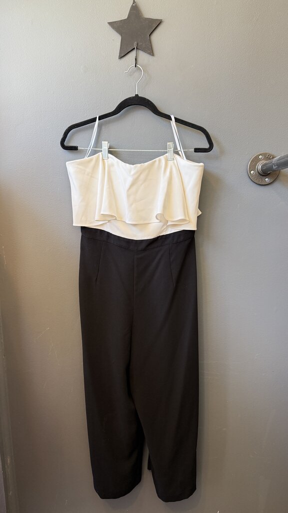 Wide Leg Strapless Jumpsuit
