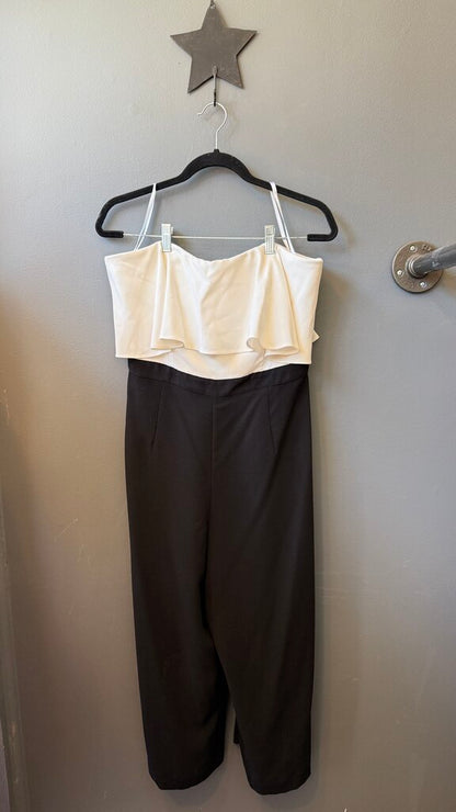 Wide Leg Strapless Jumpsuit