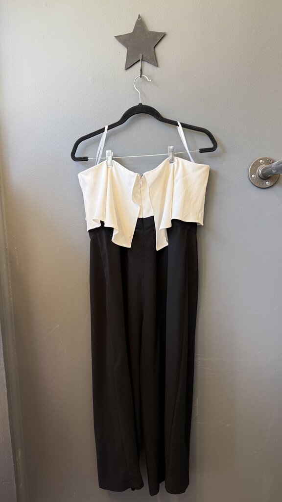 Wide Leg Strapless Jumpsuit