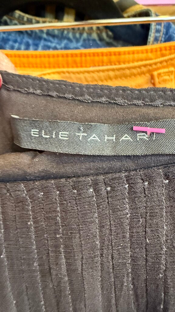 Silk Embroidered Velvet Midi Skirt