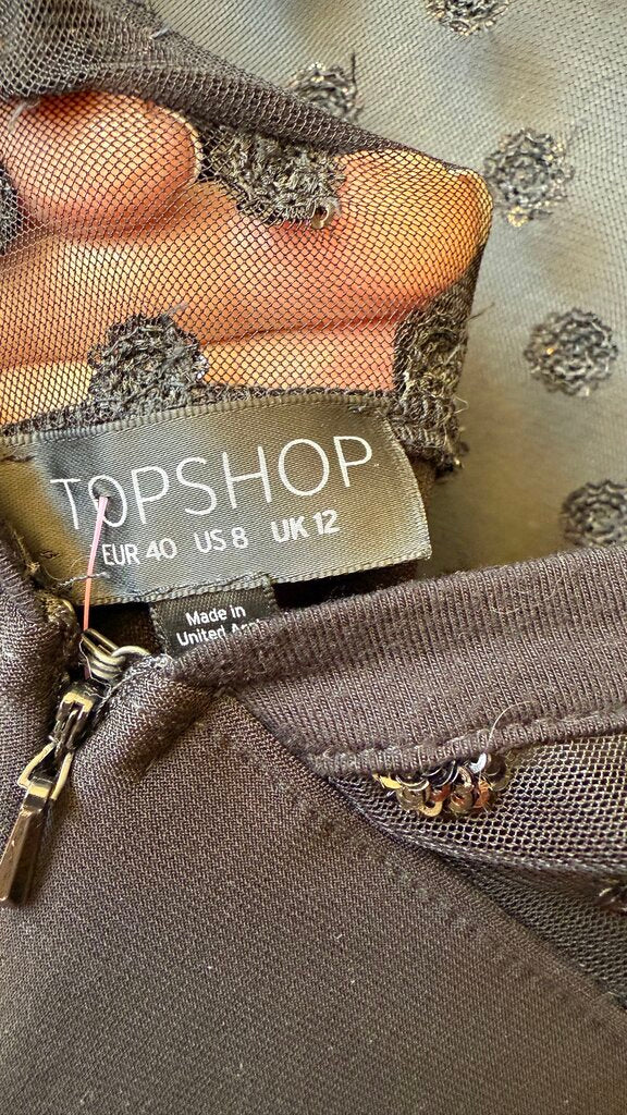 Sequin Dot Sheath Dress