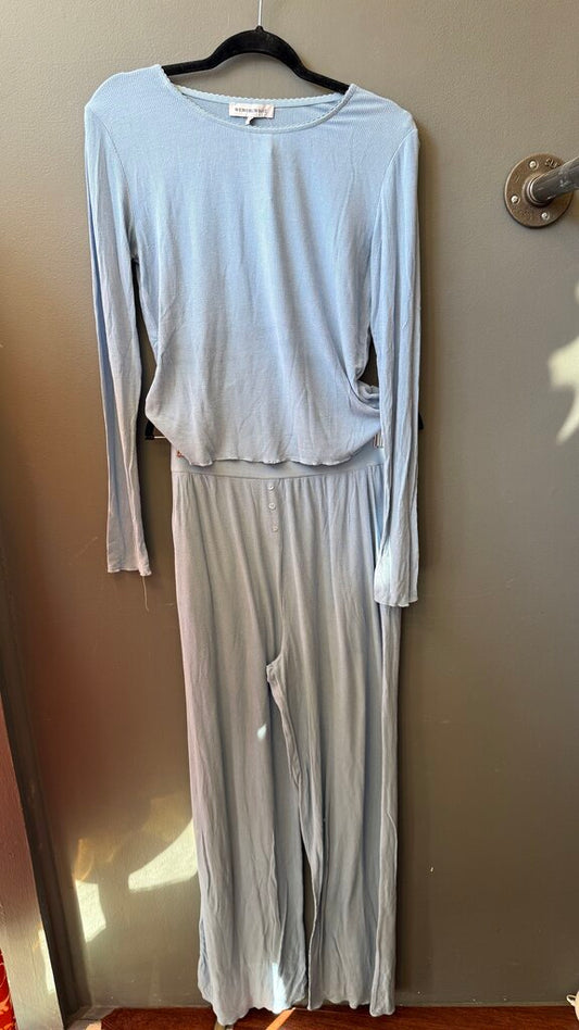 Ribbed Lounge Pants + Top Set