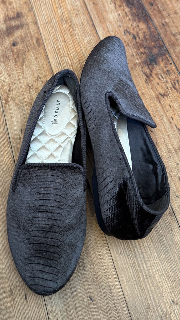 Velvet Smoking Slipper Flats