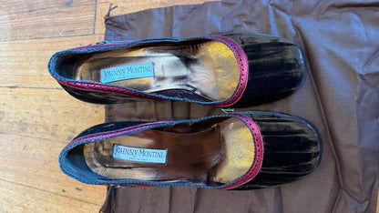 Velvet Embroidered Pumps