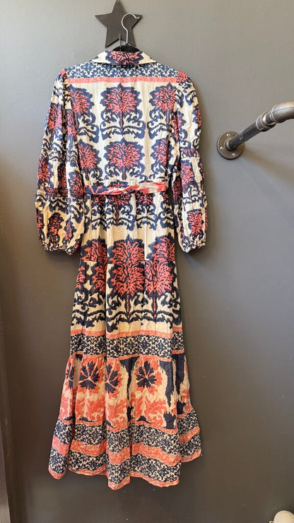 Printed Maxi Shirtdress