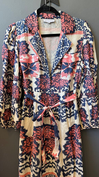 Printed Maxi Shirtdress