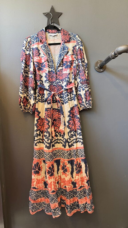 Printed Maxi Shirtdress