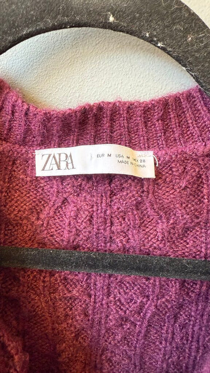 Gem Stone Cable Cardigan Sweater