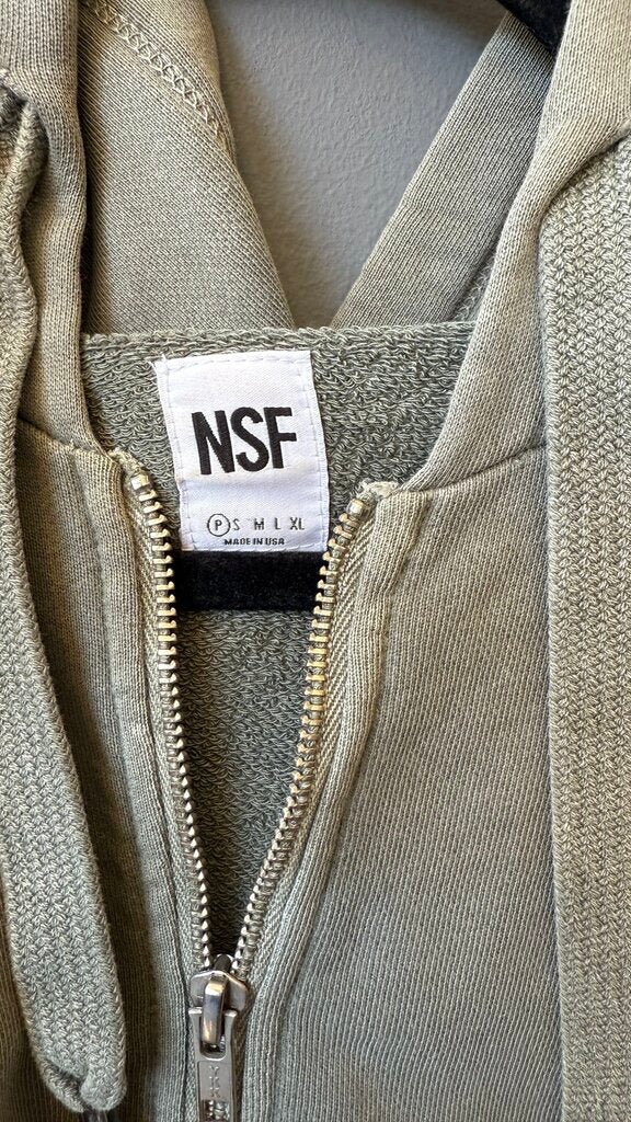 Sweater Sleeve Zip Up Hoodie