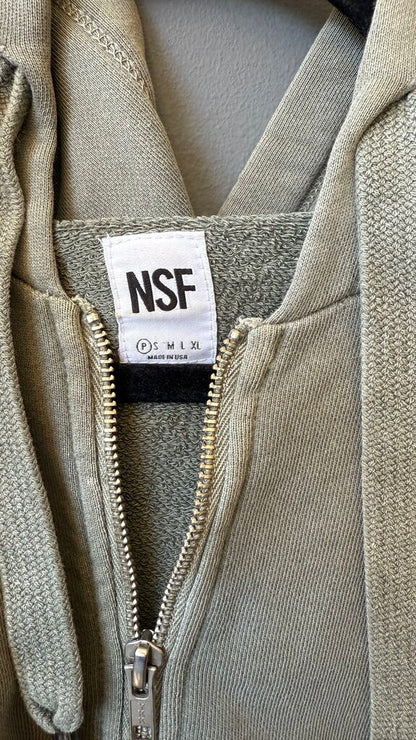 Sweater Sleeve Zip Up Hoodie