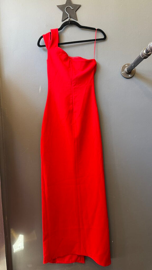 One Shoulder Maxi Gown Dress