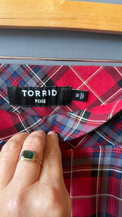 Plaid Skinny Stretch Legging Pants