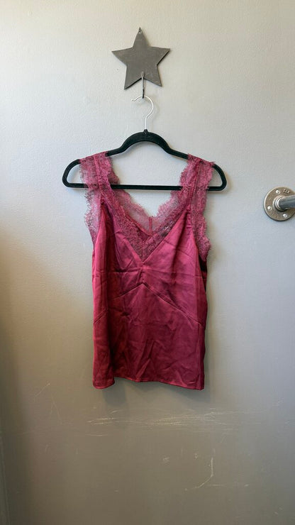 Eyelash Lace Vneck Tank