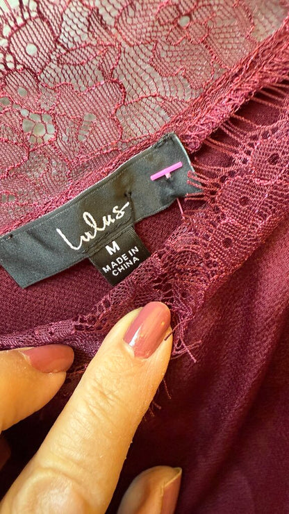 Eyelash Lace Vneck Tank