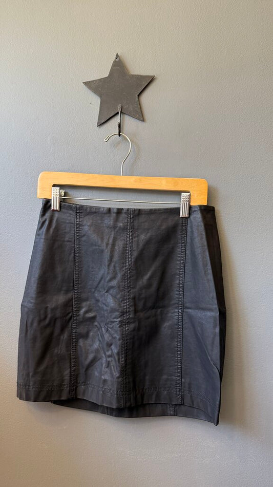 Faux Leather Mini Skirt