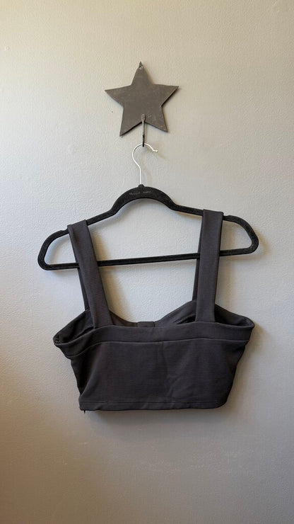 Gold Button Crop Top