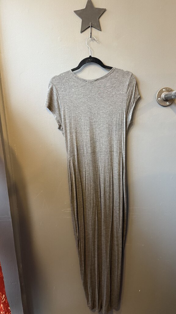 Jersey Knot Front Midi Dress