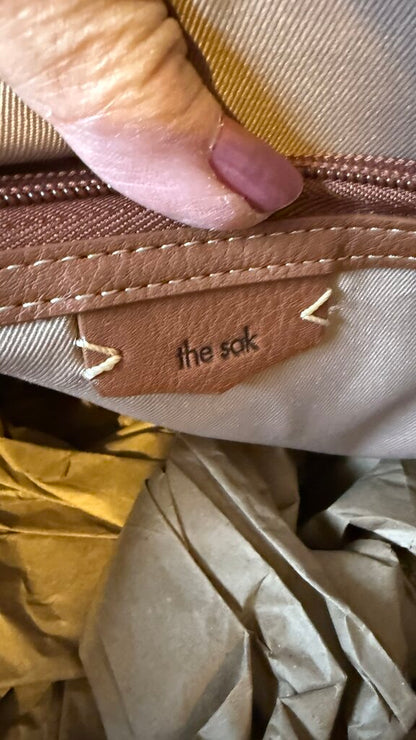 Crochet Trim Suede Hobo Tote Bag