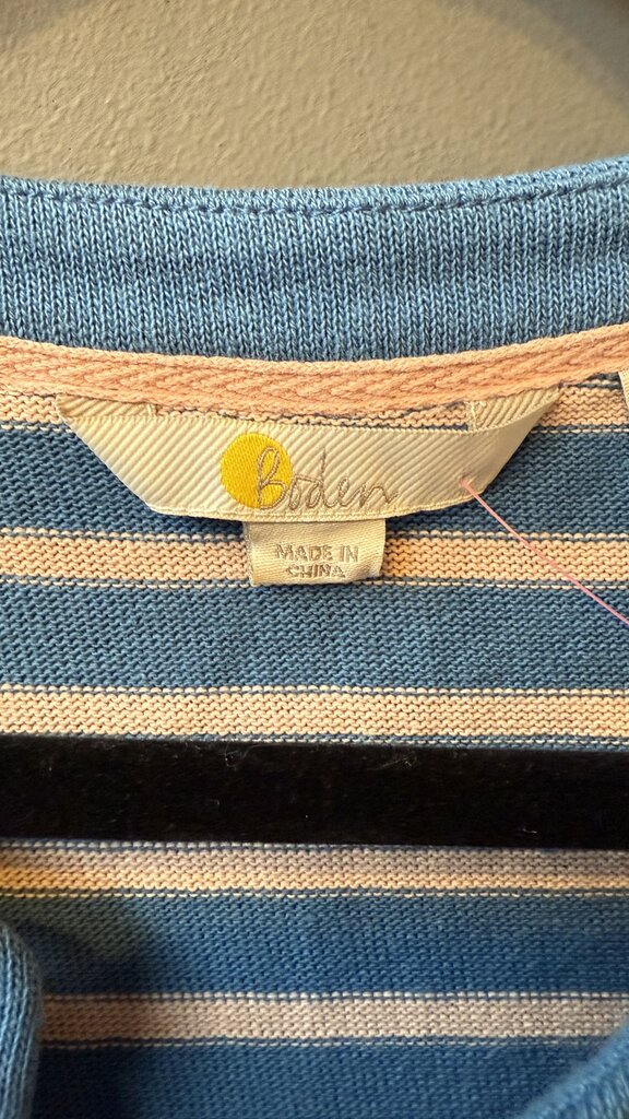 Stripe Cotton Terry Henley Top