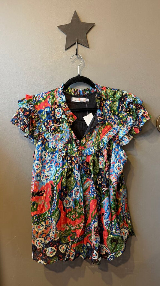 Metallic Silla Blouse