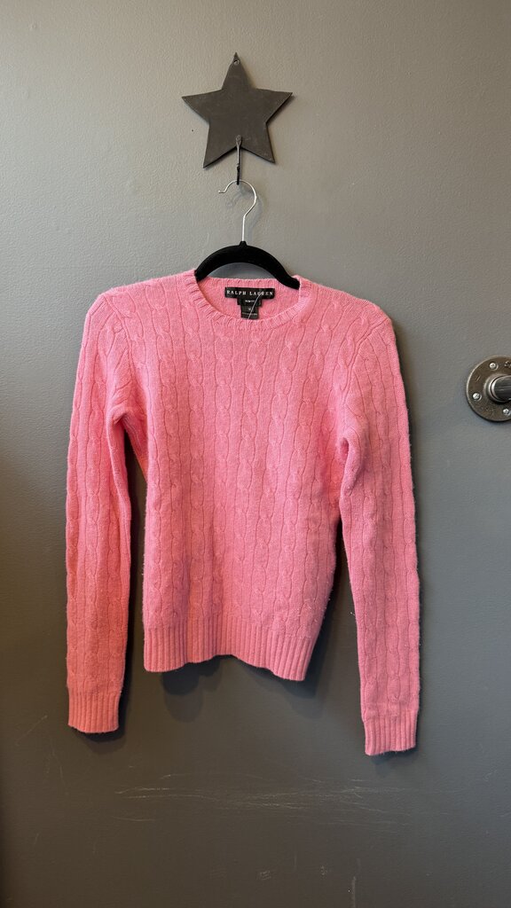 Cableknit Cashmere Crewneck Sweater