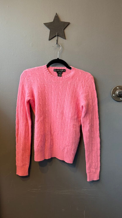 Cableknit Cashmere Crewneck Sweater