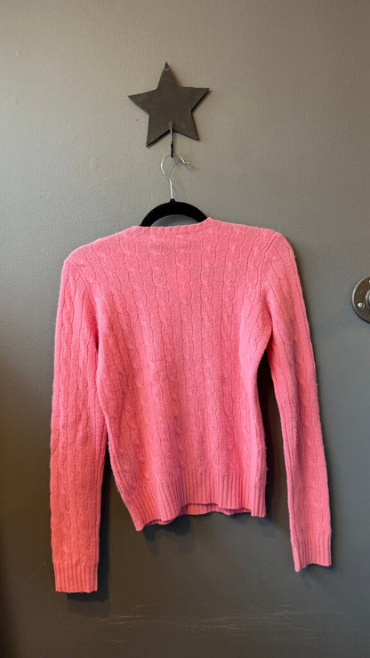 Cableknit Cashmere Crewneck Sweater