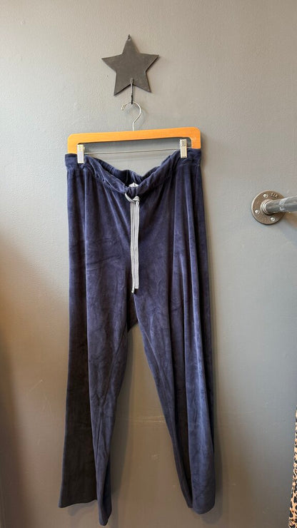 Velvet Pull On Straight Pants
