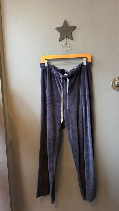 Velvet Pull On Straight Pants