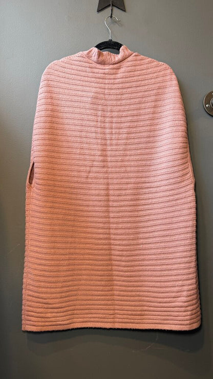 Metallic Sleeveless Open Cardigan Sweater