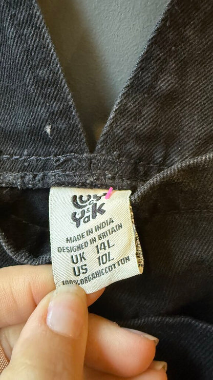 Black Denim Overalls