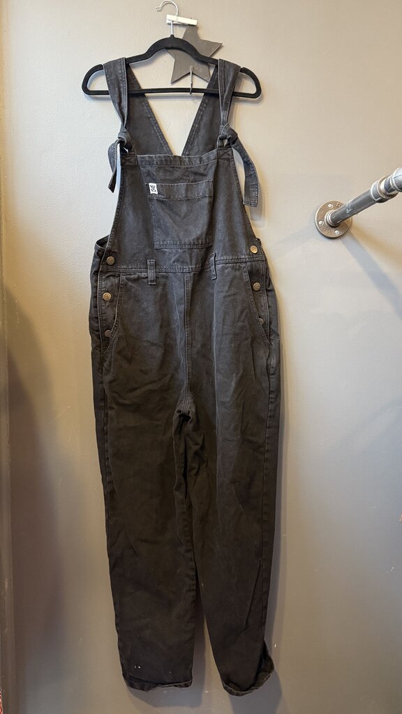 Black Denim Overalls