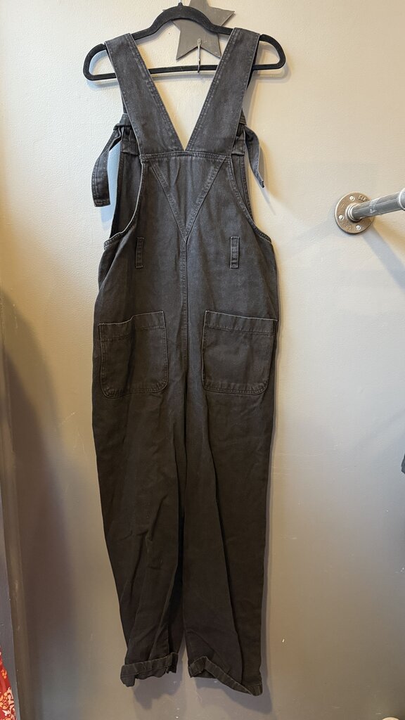 Black Denim Overalls