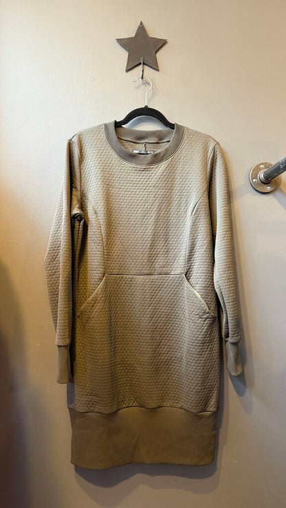 Quilted Sweatshirt Dress