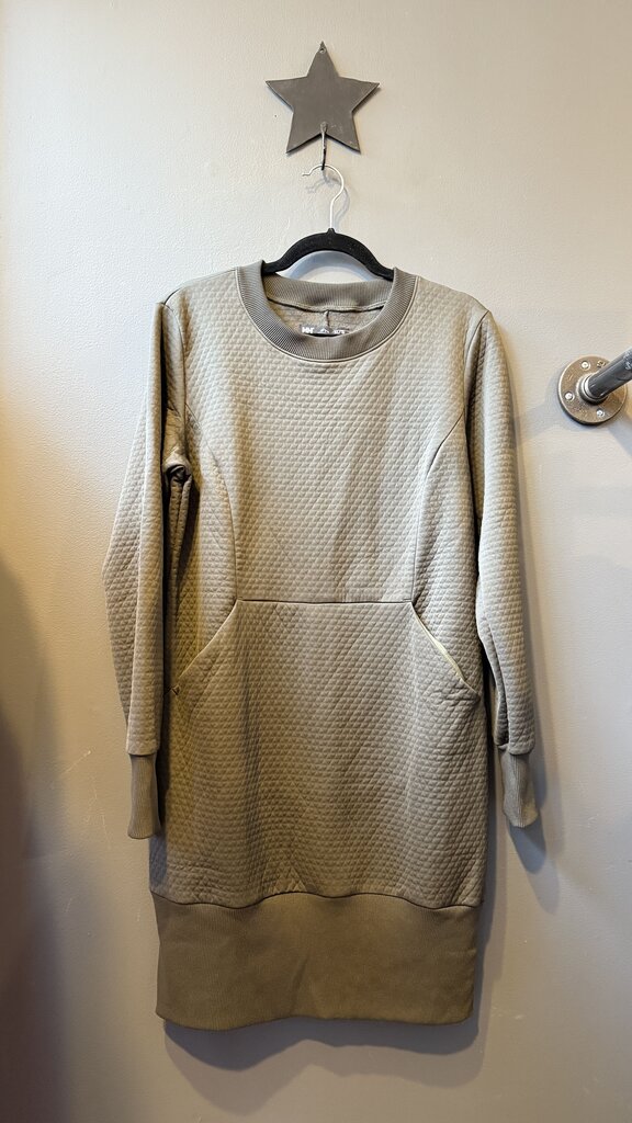 Quilted Sweatshirt Dress