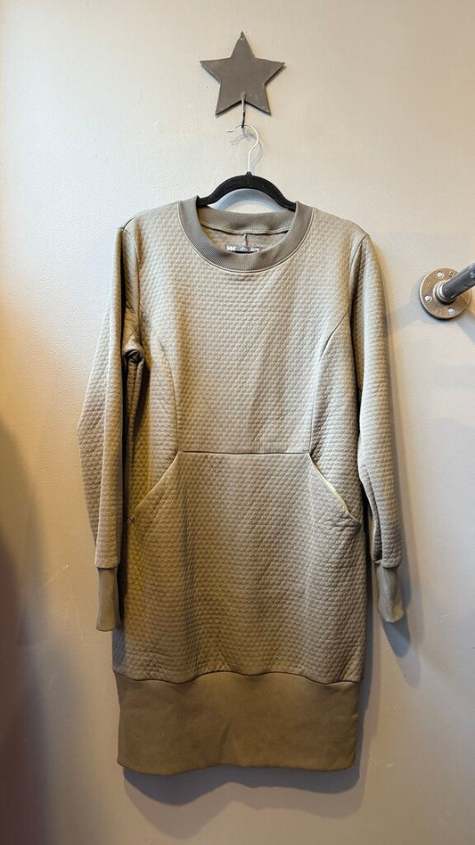 Quilted Sweatshirt Dress