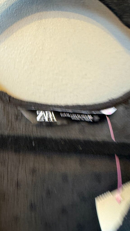 Swiss Dot Vneck Blouse