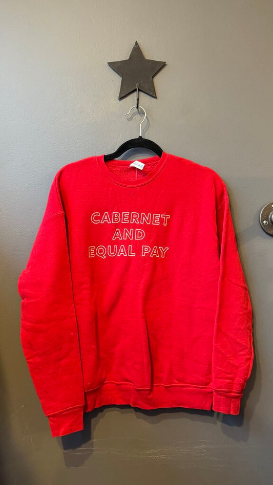 Cabernet And Equal Pay Crewneck Sweatshirt