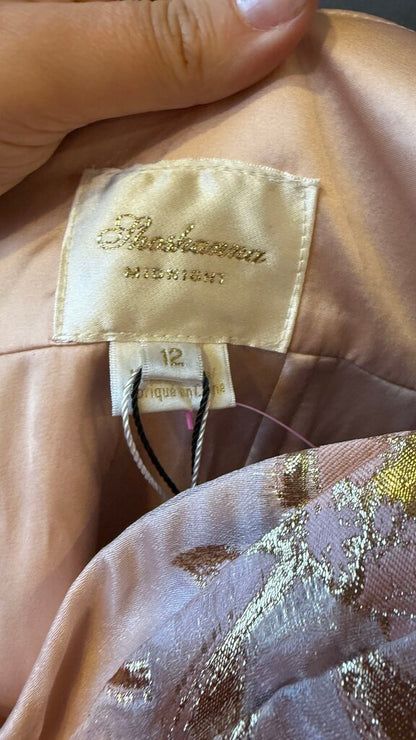 Metallic Floral Midi Gown