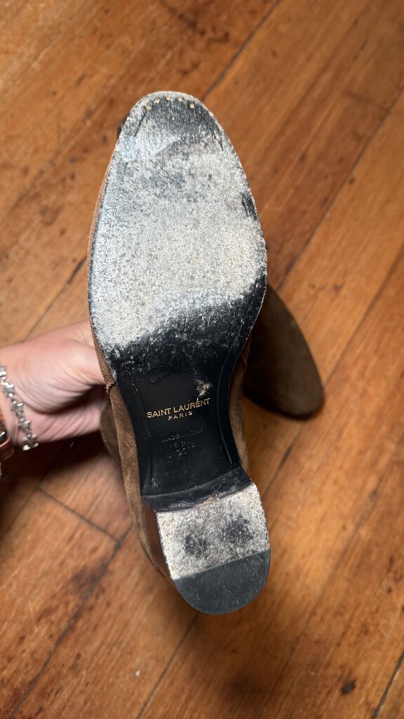 Suede Belted Booties