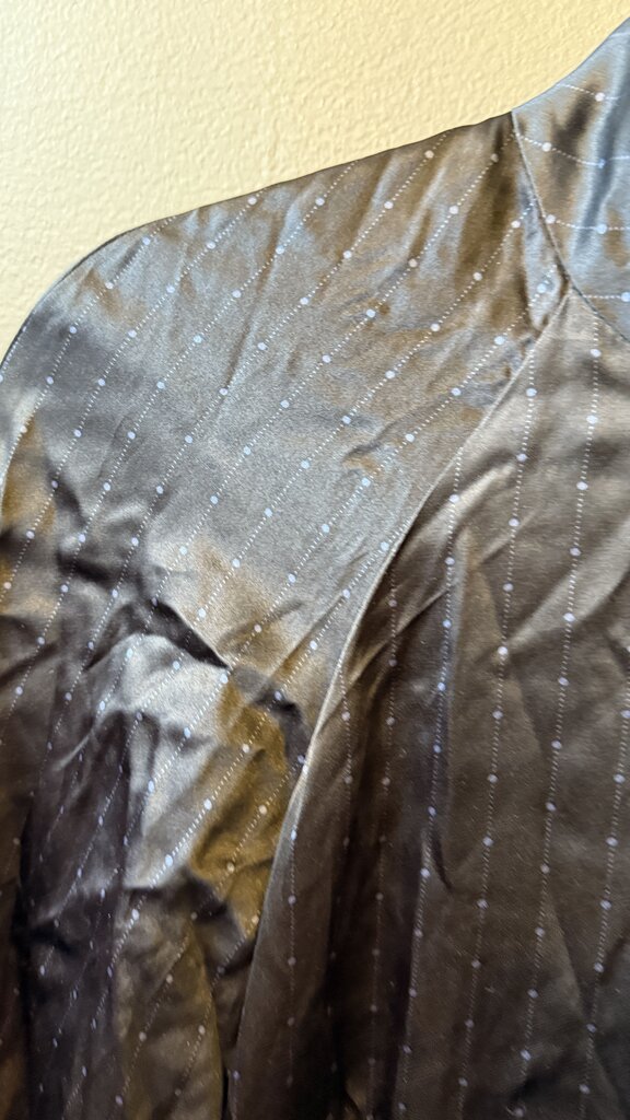 Silk High Neck Longsleeve Dress