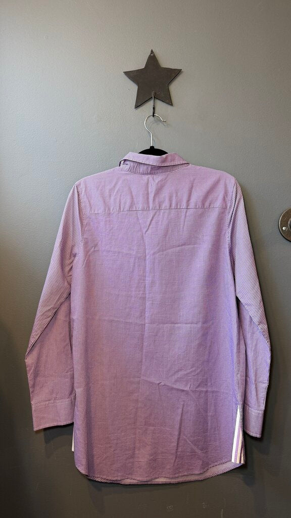Check Popover Tunic Blouse