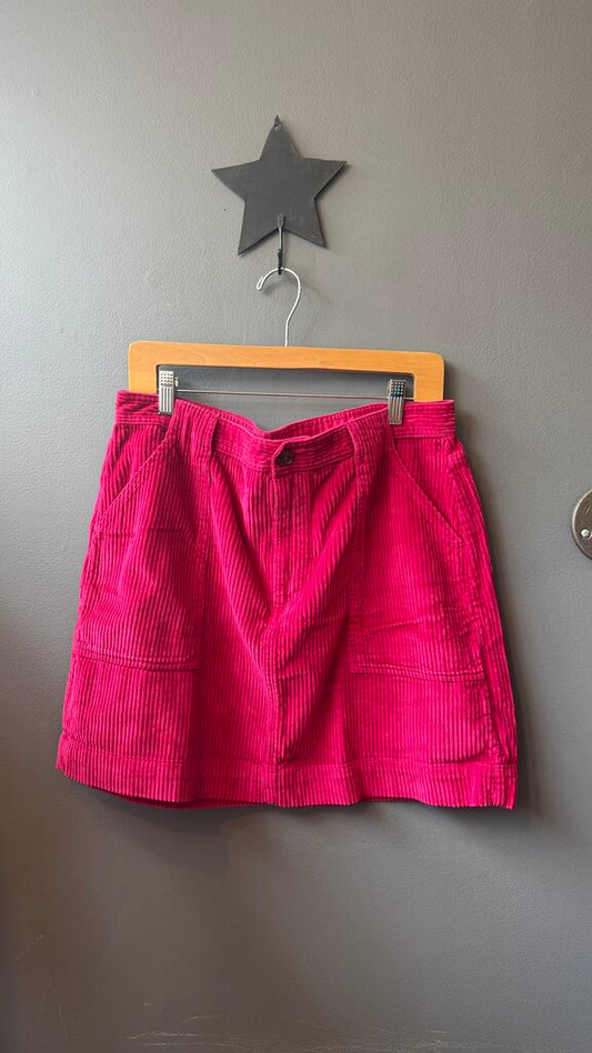 Wide Whale Corduroy Mini Skirt