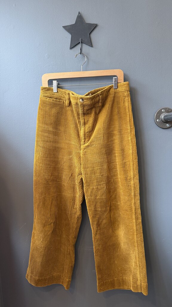 Slim Emmett Wide Leg Crop Corduroy Pants