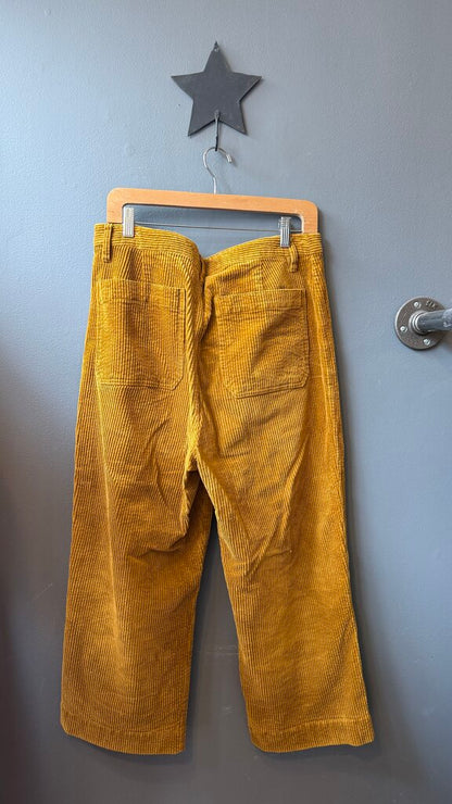 Slim Emmett Wide Leg Crop Corduroy Pants