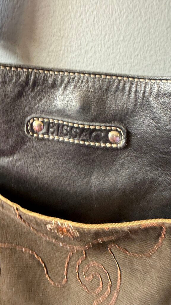 Leather East West Tote Bag