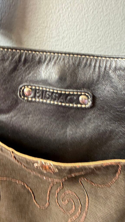 Leather East West Tote Bag