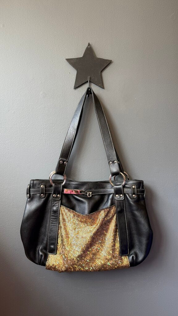 Leather East West Tote Bag