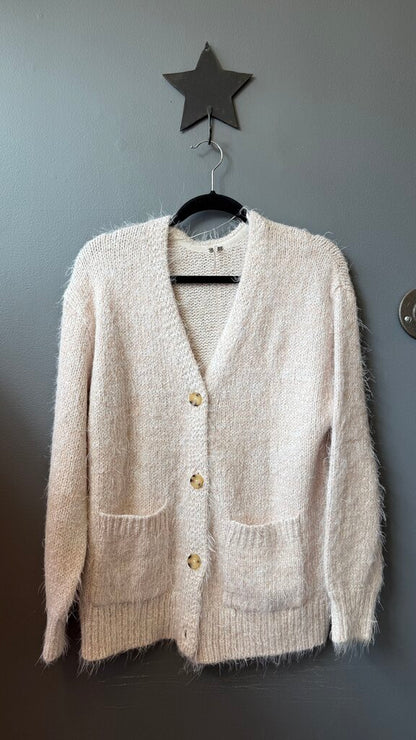 Eyelash Fringe Cardigan Sweater