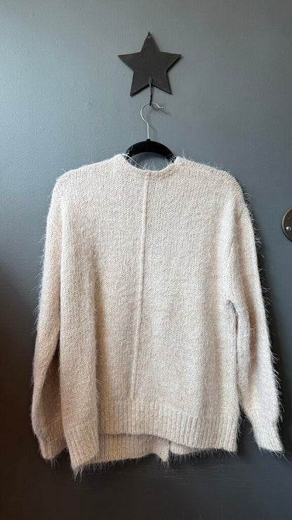 Eyelash Fringe Cardigan Sweater